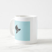 Mug Top Hat sur bleu (Devant gauche)