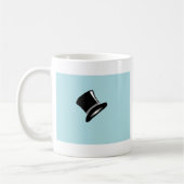Mug Top Hat sur bleu (Gauche)