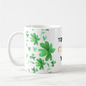 Mug Top of the Morning to Ye Shamrock irlandais (Gauche)