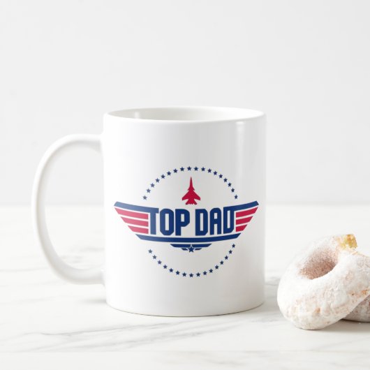 Mug Top Papa Top Gun Inspiré (Avec donut)