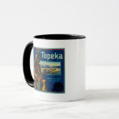Mug Topeka Marque Citrus Étiquette (Devant gauche)