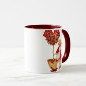 Mug Topiaire en forme de coeur (Devant droit)