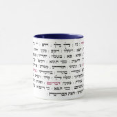 Mug Torah Parshiot Parshas Lectures hebdomadaires en h (Centre)