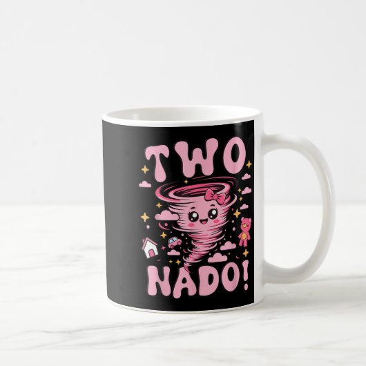 Mug Tornade 2 ans fille anniversaire deux Nado 2e anni (Droite)