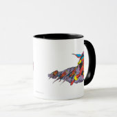 Mug Tornade Rouge En Mouvement Vent (Devant droit)