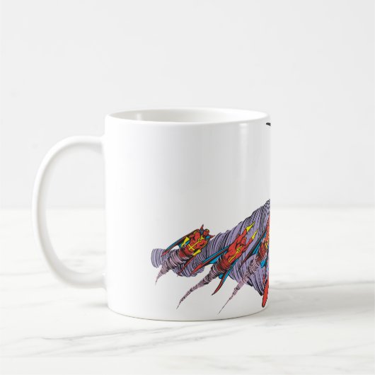 Mug Tornade Rouge En Mouvement Vent (Gauche)