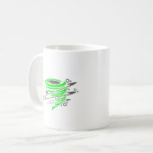 Mug Tornade verte de rotation (Devant gauche)