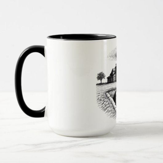 Mug Tornado Maison Cave avec Croix (Gauche)