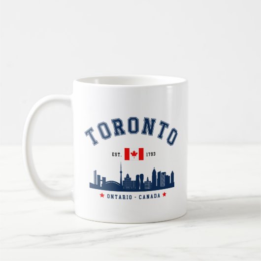 Mug Toronto Canada Skyline (Gauche)