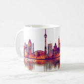 Mug Toronto Canada Skyline (Devant gauche)