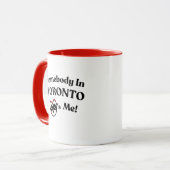 Mug Toronto Souvenir : "Quelqu'un à Toronto m'aime" (Devant gauche)