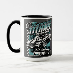 MUG TORQUE TITANS AUTOWORKS - USA LEGEND CARS