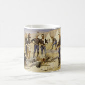 Mug Torréfaction du boeuf de Noël dans un camp de (Centre)