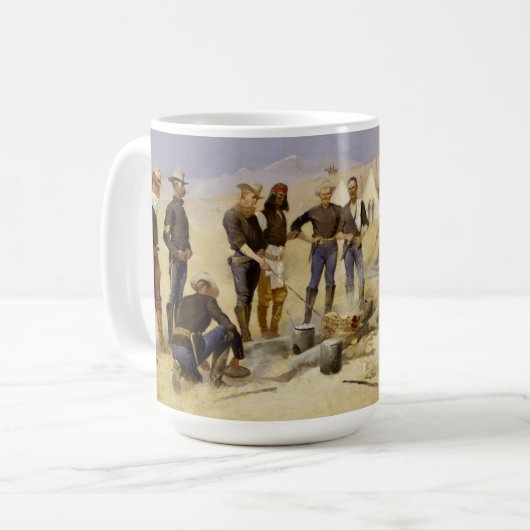 Mug Torréfaction du boeuf de Noël dans un camp de (Devant gauche)