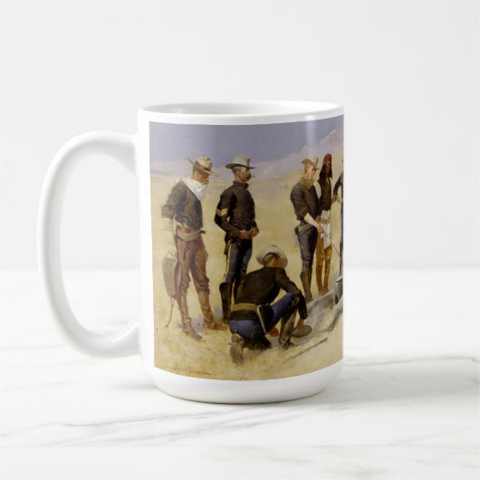 Mug Torréfaction du boeuf de Noël dans un camp de (Gauche)