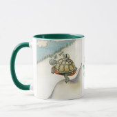 Mug Tortue à l'escargot en ceinture de sécurité (Gauche)