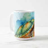 Mug Tortue à peinture mignonne (Devant gauche)