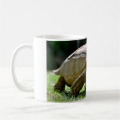Mug Tortue africaine poussée marchant sur une carte po (Gauche)