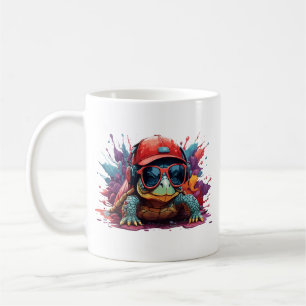 Mug tortue animal art je cool mignon tortue