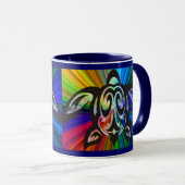 Mug Tortue arc-en-ciel (Devant droit)