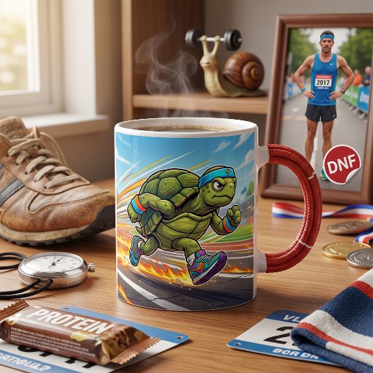 Mug Tortue Athlétique Sprinteur Rapide Coureur