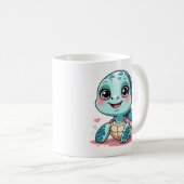 Mug Tortue Bébé Kawaii (Devant droit)