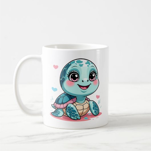 Mug Tortue Bébé Kawaii (Gauche)