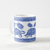 Mug Tortue bleu Willow Tortoise mignonne animal Whimsi (Devant gauche)