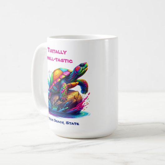 Mug Tortue colorée (Devant gauche)