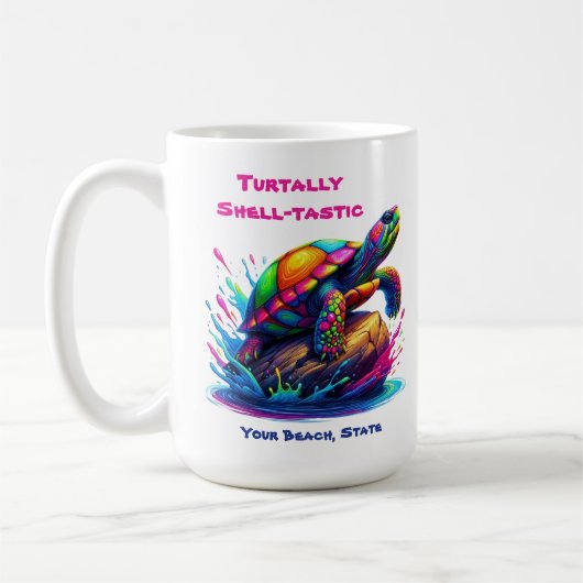 Mug Tortue colorée (Gauche)