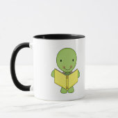 Mug tortue de lecture mignonne (Gauche)