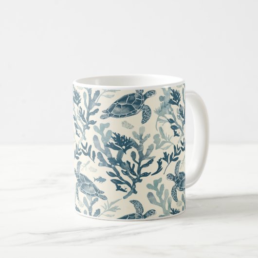 Mug Tortue de mer (Devant droit)