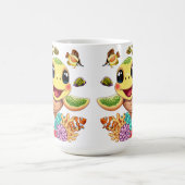 Mug Tortue de mer Bébé heureux et mignonne personnage (Centre)