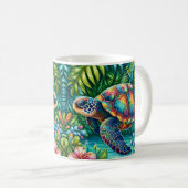 Mug Tortue de mer botanique (Devant droit)