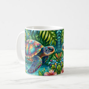 Mug Tortue de mer botanique