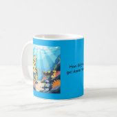 Mug Tortue de mer Comment êtes-vous descendue jusqu'ic (Devant gauche)