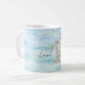 Mug Tortue de mer de l'océan bleu (Devant gauche)