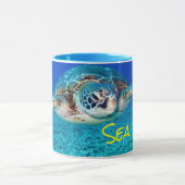 Mug Tortue de mer de natation (Centre)