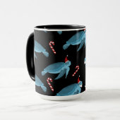 Mug Tortue de mer de Noël (Devant gauche)