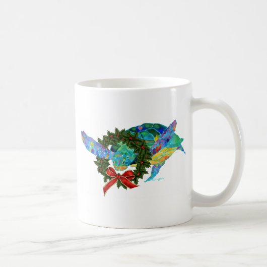 Mug Tortue de mer de Noël (Droite)