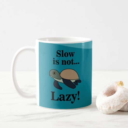 Mug Tortue de mer drôle (Avec donut)