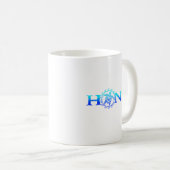 Mug Tortue de mer Hawaï de Honu bleu océanique (Devant droit)