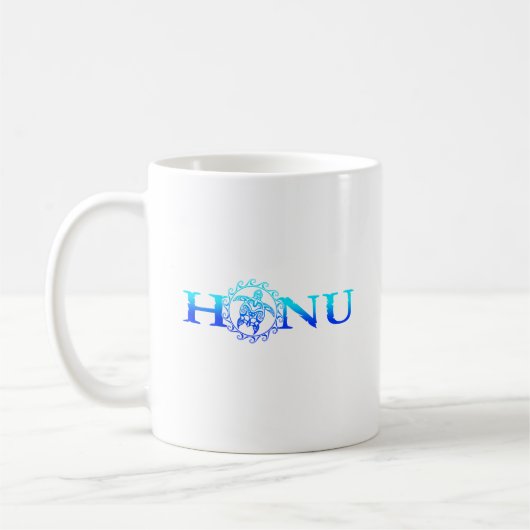 Mug Tortue de mer Hawaï de Honu bleu océanique (Gauche)