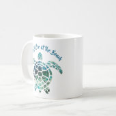 Mug Tortue de mer - La vie est meilleure à la plage (Devant gauche)