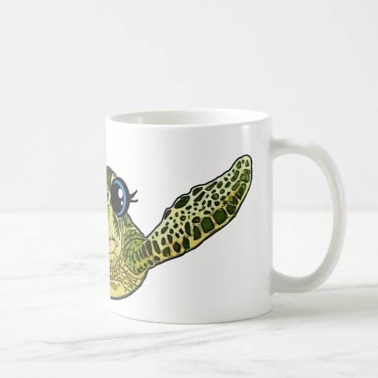 Mug Tortue de mer mignonne (Droite)