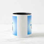 Mug Tortue de mer nageant sous l'eau (Centre)