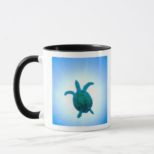 Mug Tortue de mer nageant sous l'eau