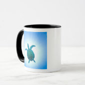 Mug Tortue de mer nageant sous l'eau (Devant gauche)