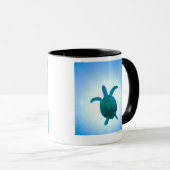Mug Tortue de mer nageant sous l'eau (Devant droit)