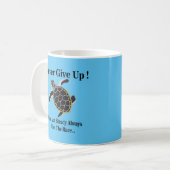 Mug Tortue de mer ne jamais abandonner (Devant gauche)
